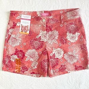 Isaac Mizrahi Shorts Tailored Short Scattered Peony Size XL (See NOTE) NWT
